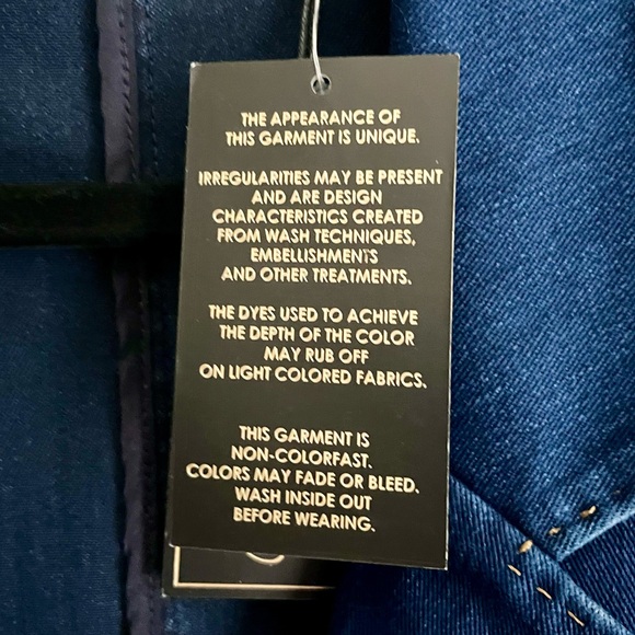 Diane Gilman Denim Blue Knit Blazer Notched Lapels Single Button Closure - Picture 4 of 7